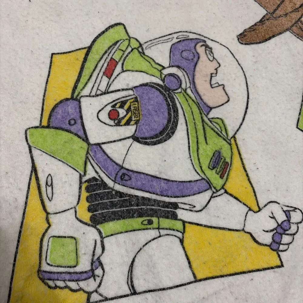 Vintage Toy Story Acrylic Blanket Throw Woody Buzz Lightyear 83